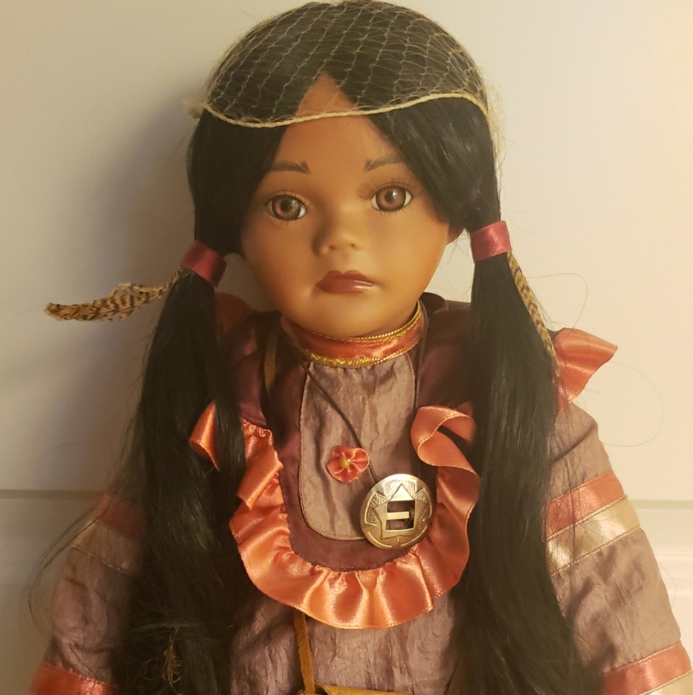 Madison Lee 17" porcelain native American doll